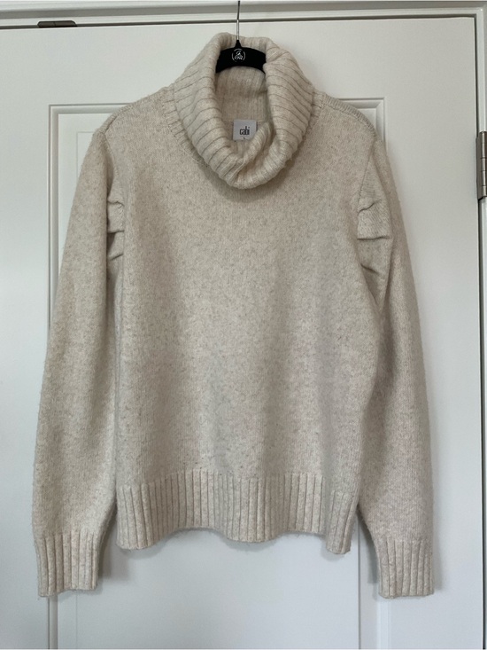 CAbi Sweaters - CAbi Cream Cowl Turtleneck Sweater